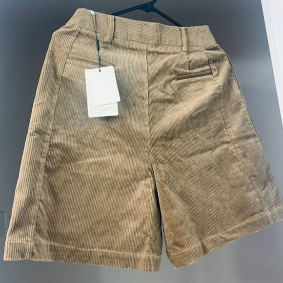 Short en velours côtelé avec fermeture éclair pour femme - Picture 3 of 4